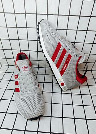 Кросівки adidas  la trainer em grey red