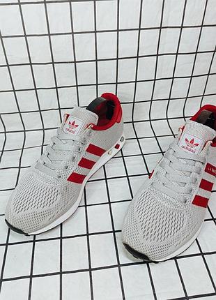 Кросівки adidas  la trainer em grey red 4
