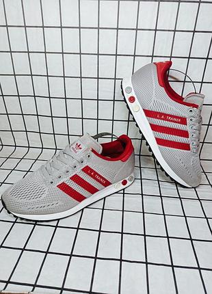 Кросівки adidas  la trainer em grey red 2