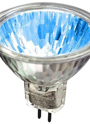 Лампа галогенная 20w gu5.3 mr16 blue (fora) 12v