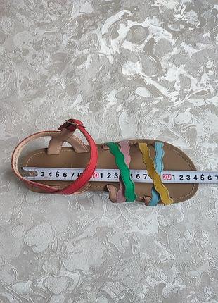 Сандалии mini boden для девочек из кожи 7