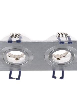 Світильник точковий hdl-dt 102/2 aluminium mr16