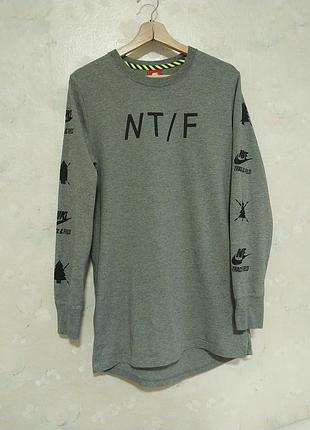 Реглан чоловічий  nike m 46р., сірий, бавовна,  для бігу