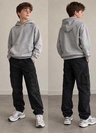 Чорні карго-штани джинси ovs kids 11–12 р. / 152 см, джогери