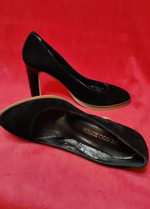 Туфли лодочки из натуральной замши elche collection, разм. 36 (стелька 24 см)