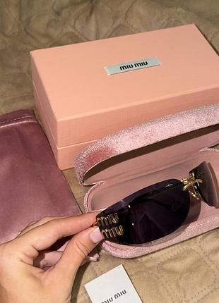 Сонцезахисні окуляри miu miu a51s 5ak5s0 dark grey
