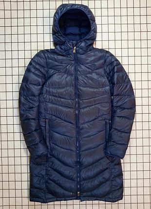 Пуховик  the north face 700тий набив пуху pertex quantum. подовжений.в темно-синьому кольорі.