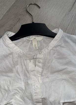 Сорочка. лляна. натуральна. h&m 4