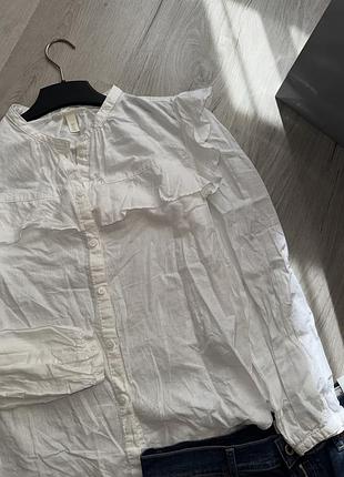 Сорочка. лляна. натуральна. h&m 3