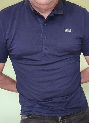 Стильная фирменная футболка катон тенниска поло бренд.lacoste.л-хл