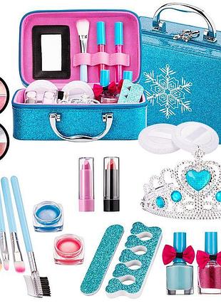 Дитяча косметика в кейсі beauty make-ua frozen 2 в 1 синій (b210)