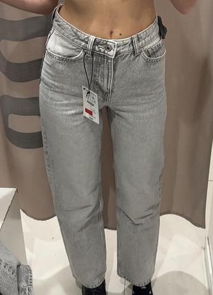 Джинси bershka сірі 34 розмір