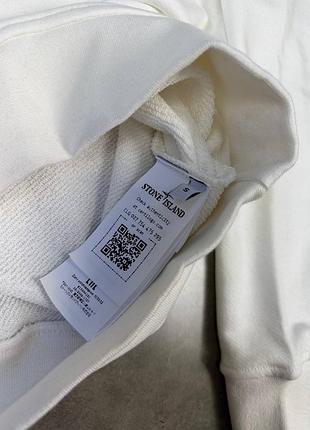 Світшот stone island white ghost — чоловічий, білий, s–xxl 7