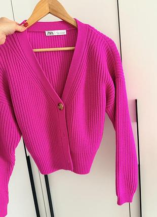 Жіночий кардиган zara рожевий