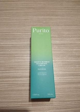 Крем для обличчя purito mighty bamboo panthenol cream, 100 ml, new