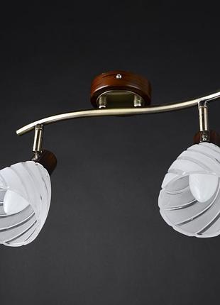 Светильник настенно-потолочный спот поворотный накладной классический htl-160/2 e14 brille l118-048