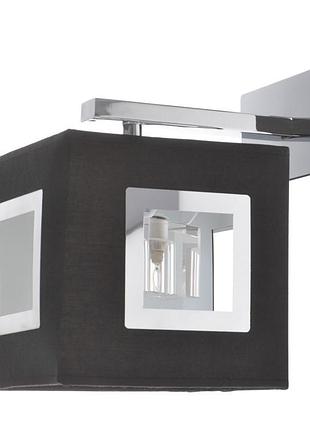 Бра настенное накладное с абажуром минимализм bcl-321w/1 chr brille l6-023