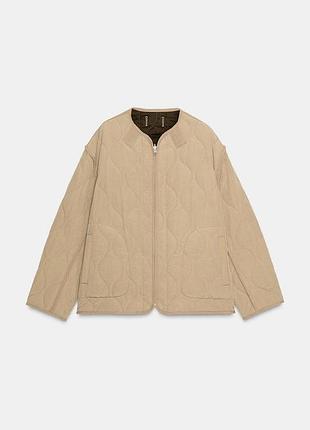 Демисезонная куртка zara (двусторонняя) 8