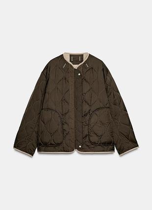 Демисезонная куртка zara (двусторонняя) 10