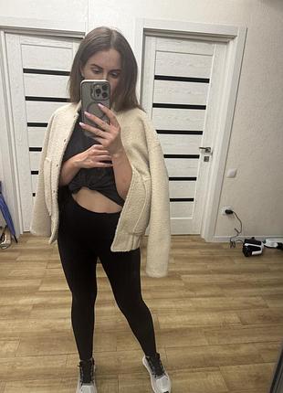 Куртка жіноча mango бомбер бежева 4