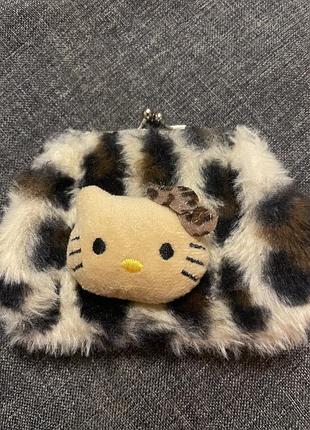 Гаманець для дівчаток hello kitty, леопардовий, текстиль