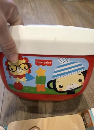 Розвивальна іграшка fisher-price сортер відерце з кубиками яскраве