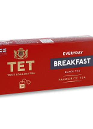Чай черный байховый мелкий breakfast everyday tet к/у 20х2г