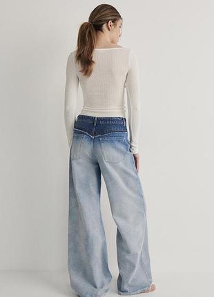 Джинси жіночі wide leg амбре