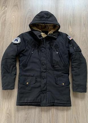 Мужская оригинальная зимняя куртка парка alpha industries polar warriors n-3b
