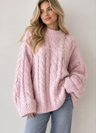Шикарный вязаный свитер оверсайз из альпаки h&amp;m