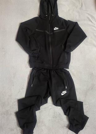 Костюм nike tech fleece черный