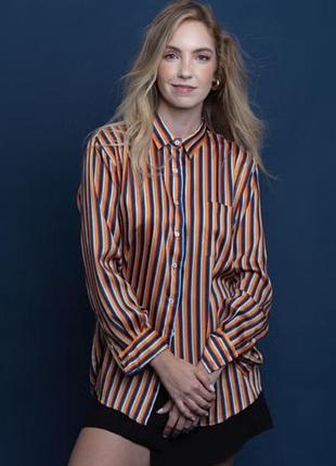 Яскрава сорочка у смужку zara 2