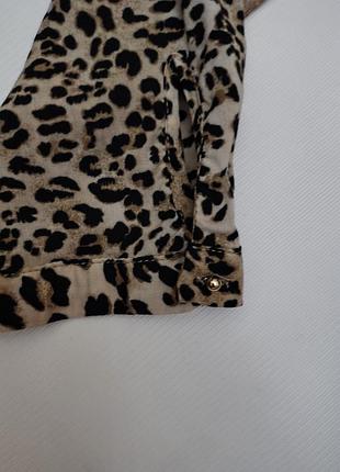 Блуза принт леопард zara 5