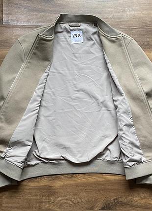Чоловіча куртка бомбер zara l 4