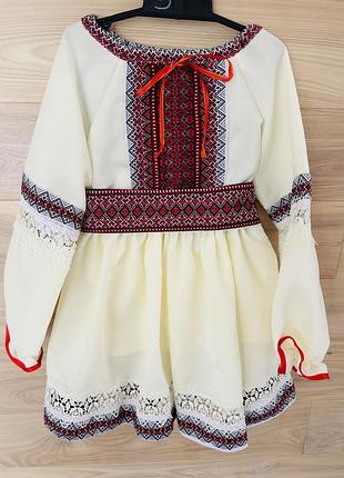 Святковий костюм вишиванка на дівчинку, розм. 110-116
