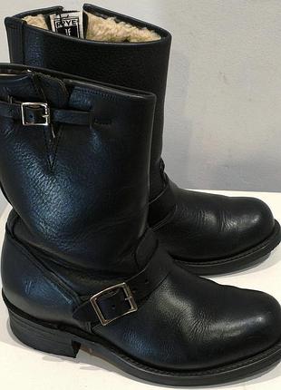 Байкерские женские сапоги ботинки frye engineer sheepskin boots usa