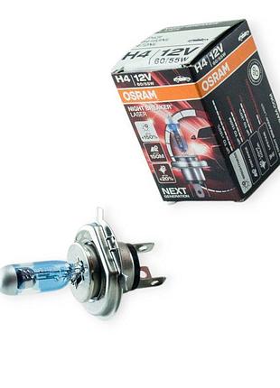 Автолампа h4 12v 60, 55 (43) osram night breaker laser 150%