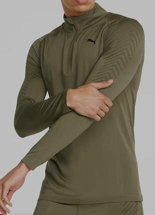 Puma (s) formknit seamless 1/2 half-zip men's training top лонгслів кофта