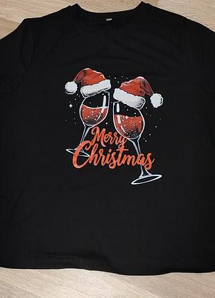 Футболка новогодняя merry cristmas