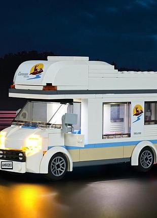 Комплект світлодіодного освітлення для lego holiday camper van 60283 підсвітка для лего led light set gc78