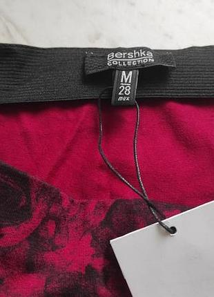 Мини-юбка с цветочным принтом bershka испания 4