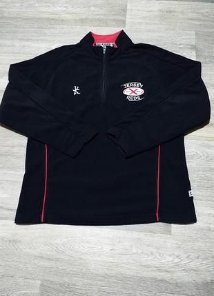 Мужская чёрная флисовая кофта , размер l-xl .