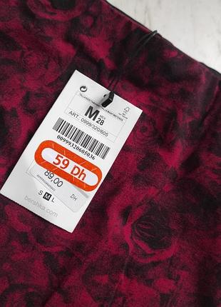 Мини-юбка с цветочным принтом bershka испания 5