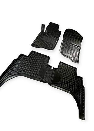 Килимки салону mitsubishi l 200 (2011-2015), pajero sport (2008-2016) борт 2,5 см, з перемичкою avto-gumm