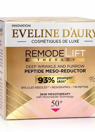 Мезо-крем для обличчя eveline cosmetics d'aury remodelift therapy 50+, 50 мл