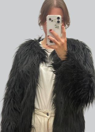 Шуба с длинным ворсом искусственная костюм на halloween
