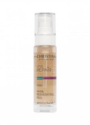 Пилинг с aha-кислотами и ресвератролом christina line repair firm aha &amp; resveratrol peel 50 мл