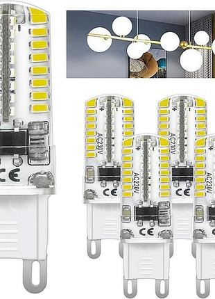 5шт. светодиодные лампы 2,5–2,8 вт i-shunfa g9-64led энергосберегающие светодиодные лампы