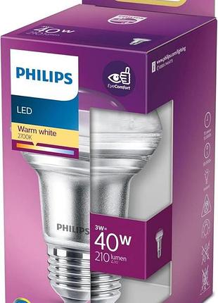 Лампочка е27/40 вт/2700k philips світлодіодна лампочка з економією енергії