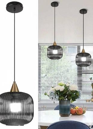 Підвісний стельовий світильник glass pendant light bomiel e27 60 вт люстра зі скляним плафоном